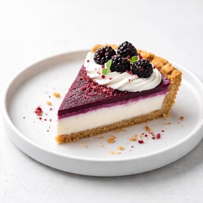 Image of Black Raspberry Cream Pie