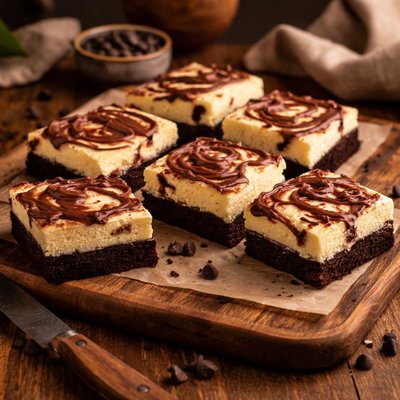 Image of Black White Cheesecake Bars