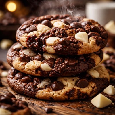 Image of Black White Chocolate Chip Cookies