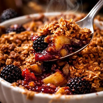 Image of Blackberry and Apple Crisp