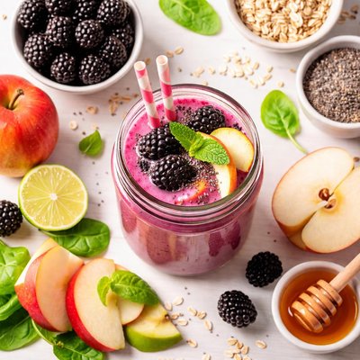 Image of Blackberry and Apple Smoothie