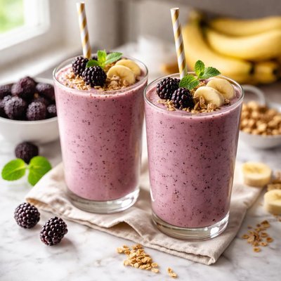 Image of Blackberry and Banana Smoothie