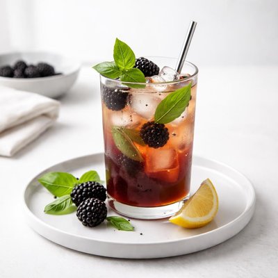 Image of Blackberry Basil Iced Tea