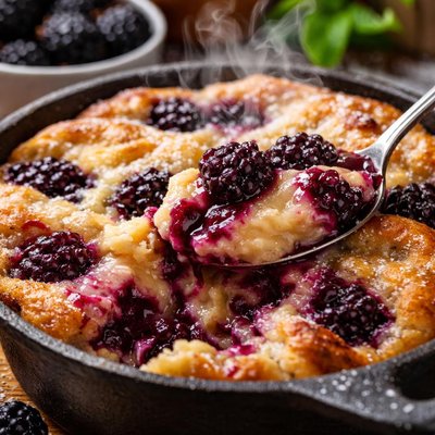 Image of Blackberry Batter Pudding