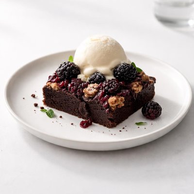 Image of Blackberry Brownie Cobbler