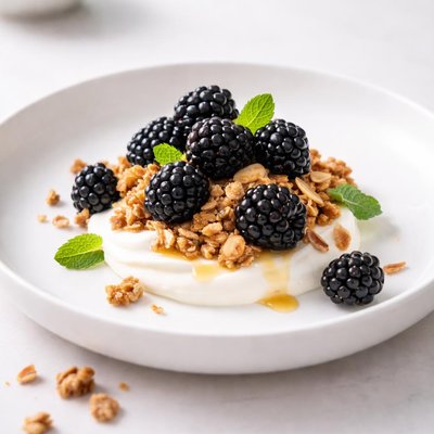 Image of Blackberry Bunches of Oats Parfait
