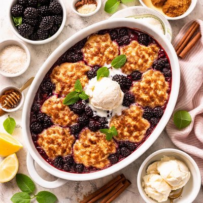 Image of Blackberry Cinnamon Cobbler