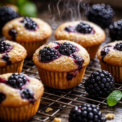 Image of Blackberry Mini Muffins or Mini Cupcakes You Decide