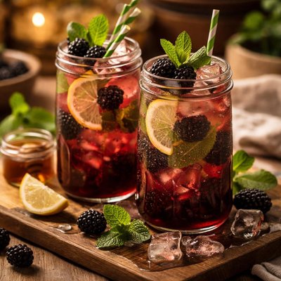 Image of Blackberry Mint Iced Tea