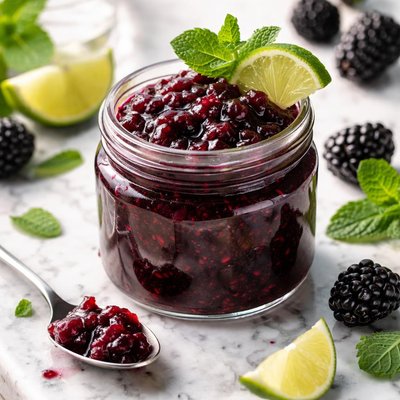 Image of Blackberry Mojito Refrigerator Jam