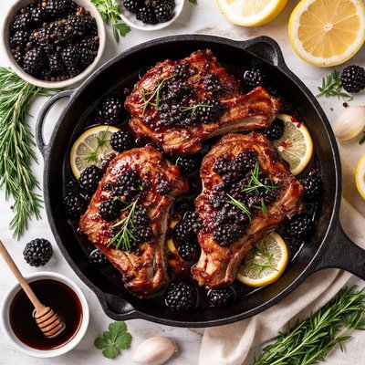 Image of Blackberry Pork Chops