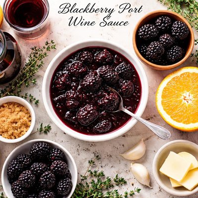 Image of Blackberry Port Wine Sauce