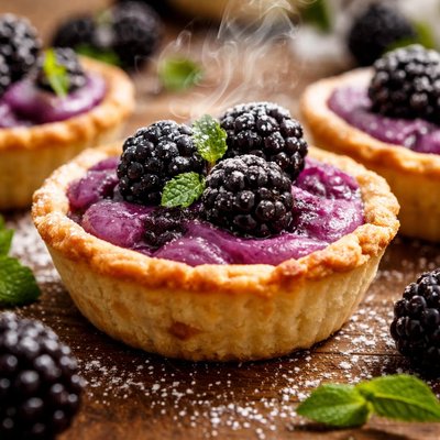 Image of Blackberry Pudding Tarts