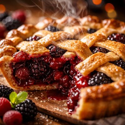 Image of Blackberry Raspberry Pie