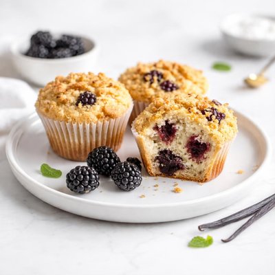 Image of Blackberry Vanilla Muffins