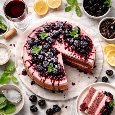 Image of Blackberry Wine Cake