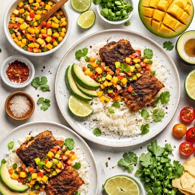 Image of Blackened Cod with Mango Salsa