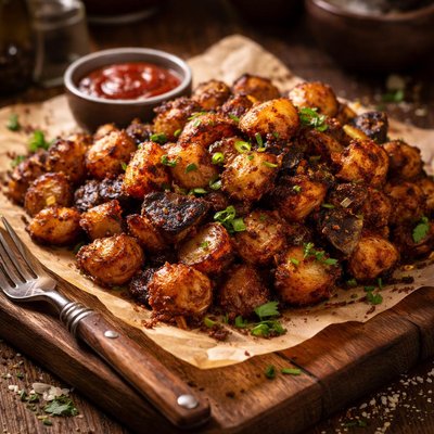 Image of Blackened Home Fried Potatoes from Hell