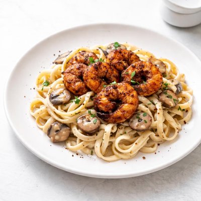 Image of Blackened Shrimp Stroganoff