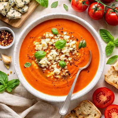 Image of Blender Cream of Tomato Soup with Stilton