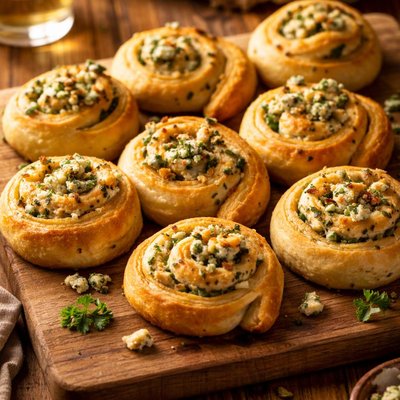 Image of Bleu Cheese Crescent Spirals