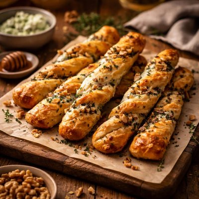 Image of Bleu Cheese Walnut Twists