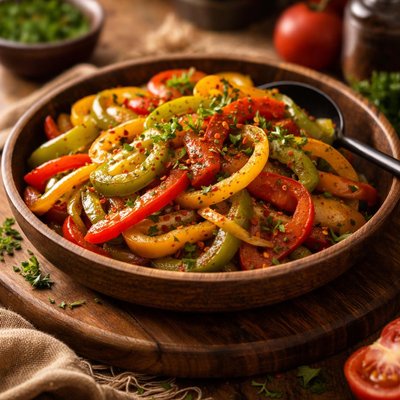 Image of Blink of an Eye Bell Pepper Saute