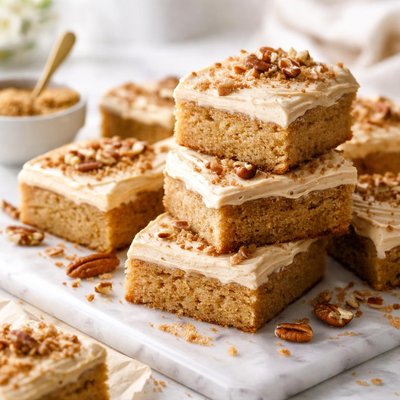 Image of Blond Brownies with Br Sugar Frosting
