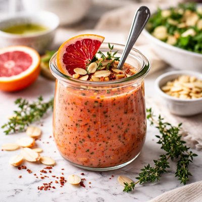 Image of Blood Orange Almond Vinaigrette