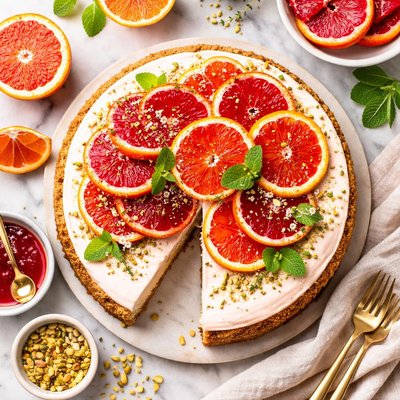 Image of Blood Orange Cheesecake