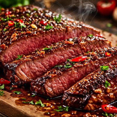 Image of Bloody Mary Flank Steak from Guy Fieri