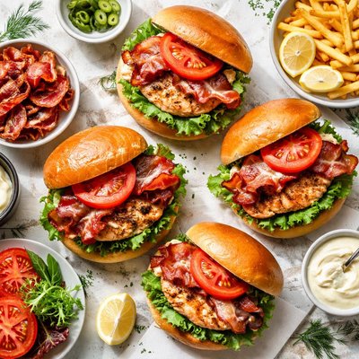 Image of Blt Salmon Burgers