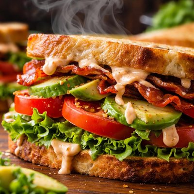 Image of Blts with Avocado and Spicy Mayo