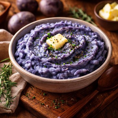 Image of Blue Blue Mashed Potatoes