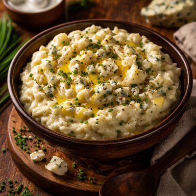Image of Blue Cheese and Chive Mashed Potatoes