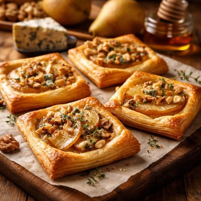 Image of Blue Cheese and Pear Tarts