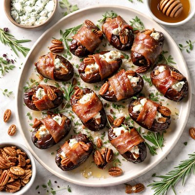 Image of Blue Cheese and Pecan Stuffed Dates