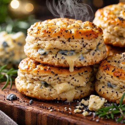 Image of Blue Cheese and Poppyseed Biscuits