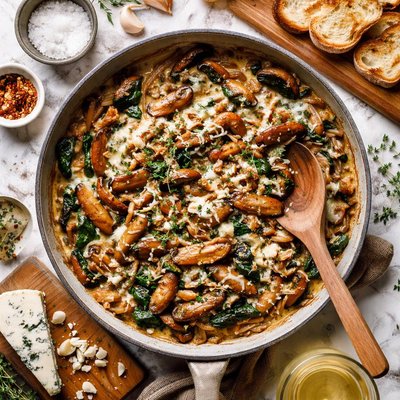Image of Blue Cheese and Portabella Mushroom Ragout
