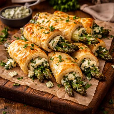 Image of Blue Cheese Asparagus Rollups