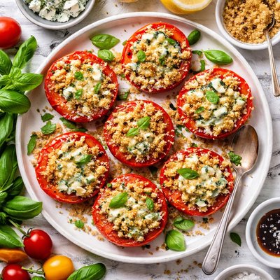 Image of Blue Cheese Broiled Tomatoes