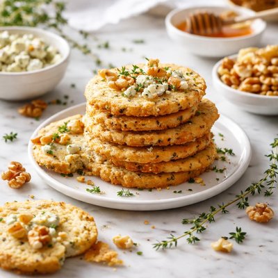 Image of Blue Cheese Walnut Wafers