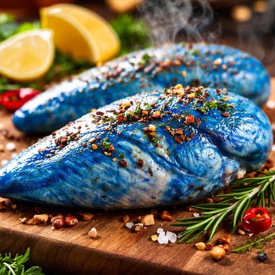 Image of Blue Chicken Breasts