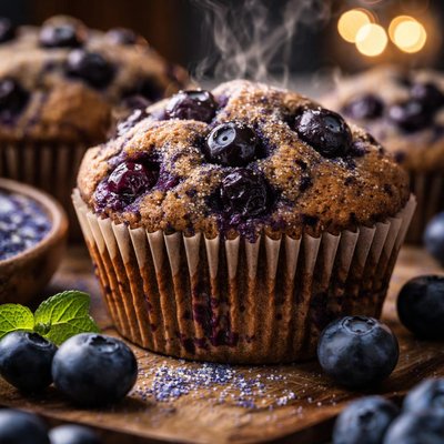 Image of Blue Corn Blueberry Muffins