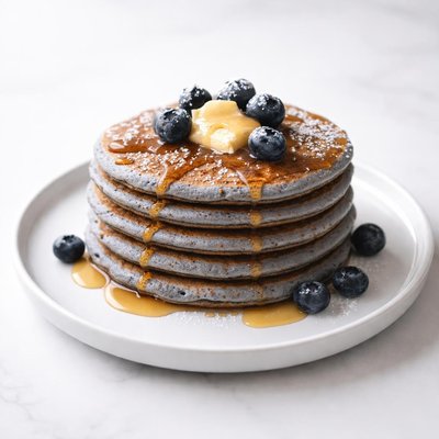 Image of Blue Cornmeal Pancakes