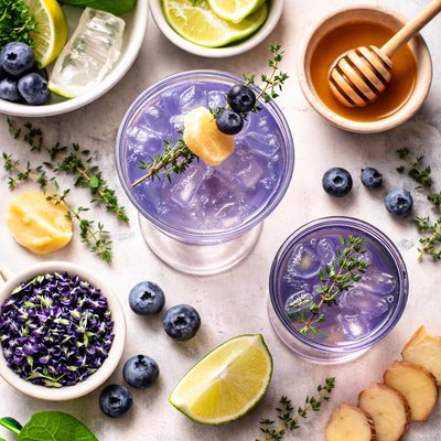 Image of Blue Ginger Gimlet