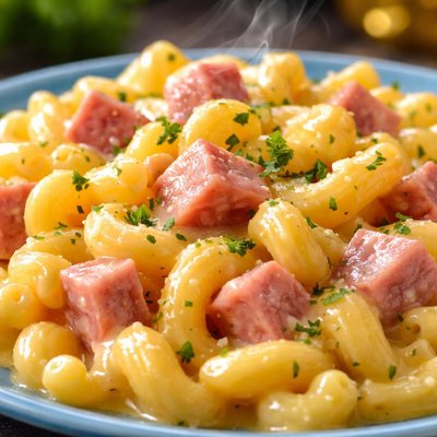 Image of Blue Plate Macaroni and Cheese with Ham