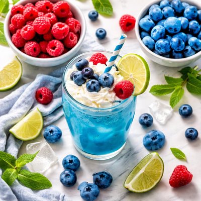 Image of Blue Raspberry Fruit Shake
