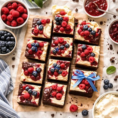 Image of Blue Ribbon Cheese Cake Brownies