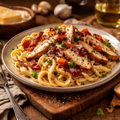 Image of Blue Ribbon Chicken Pasta with Prosciutto